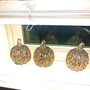 Fall pumpkin glass pumpkins